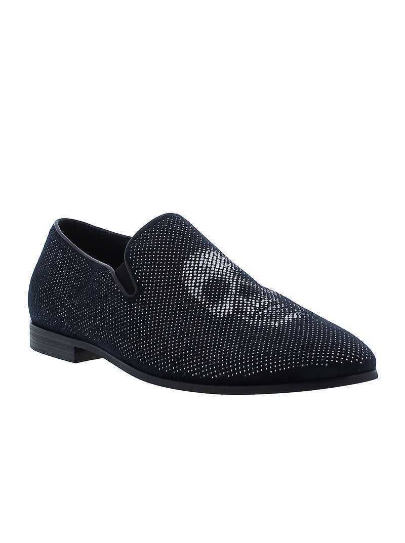 Robert Graham Roxberry Smoking Slipper Fekete | 120ZOREYS