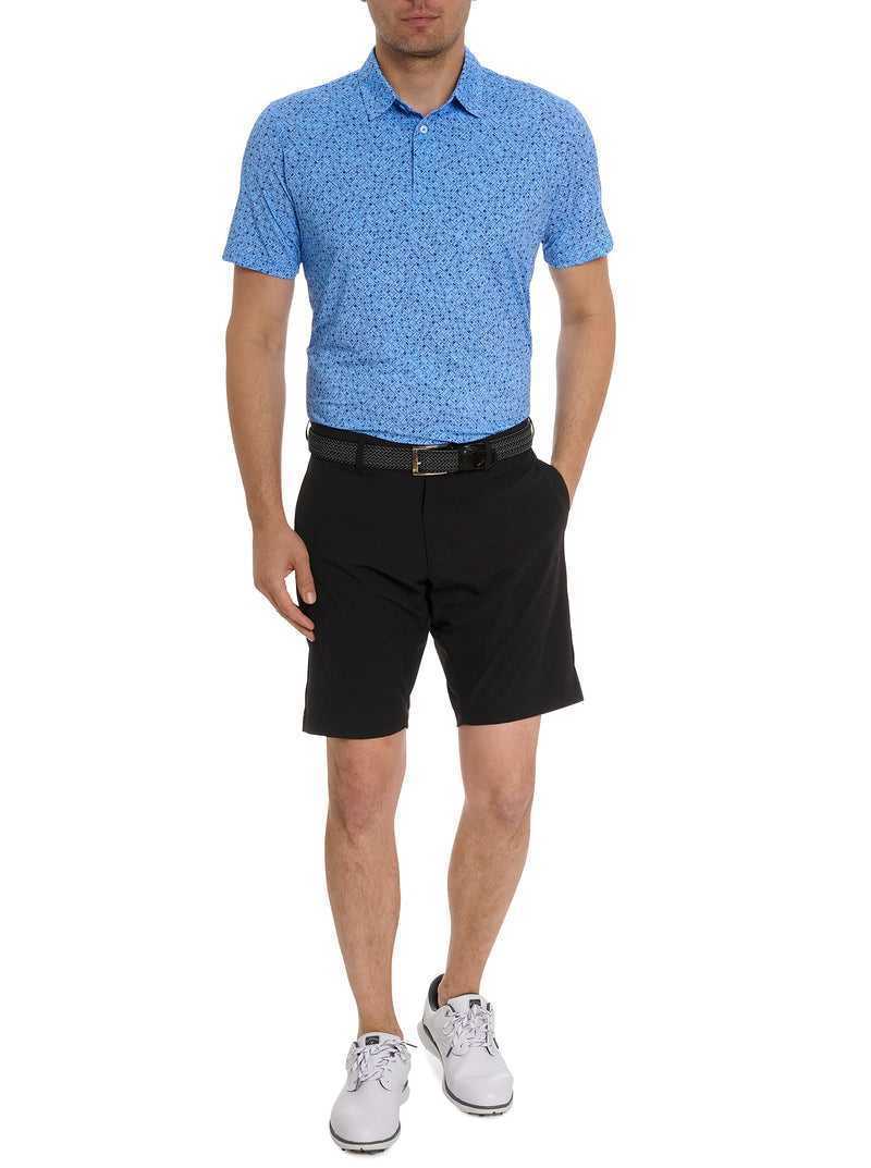 Robert Graham Sandzabar Polo Periwinkle | 508IVQDAM