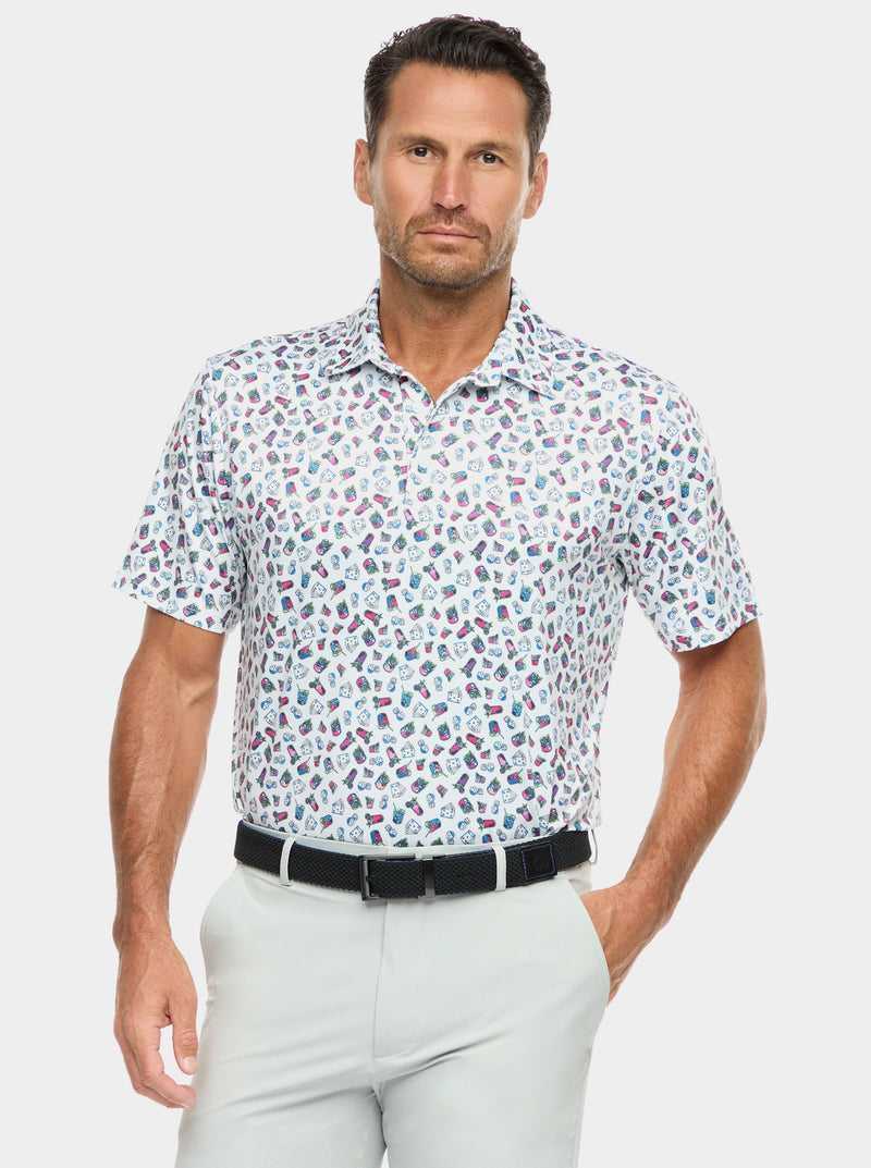 Robert Graham Shuffle N Shake Short Sleeve Knit Polo Magenta | 561JZOBQX