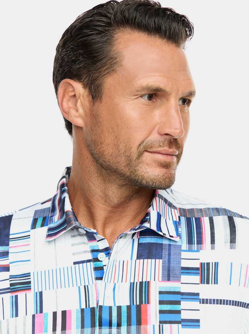 Robert Graham Siro Short Sleeve Knit Polo Multi | 105YSEQNI