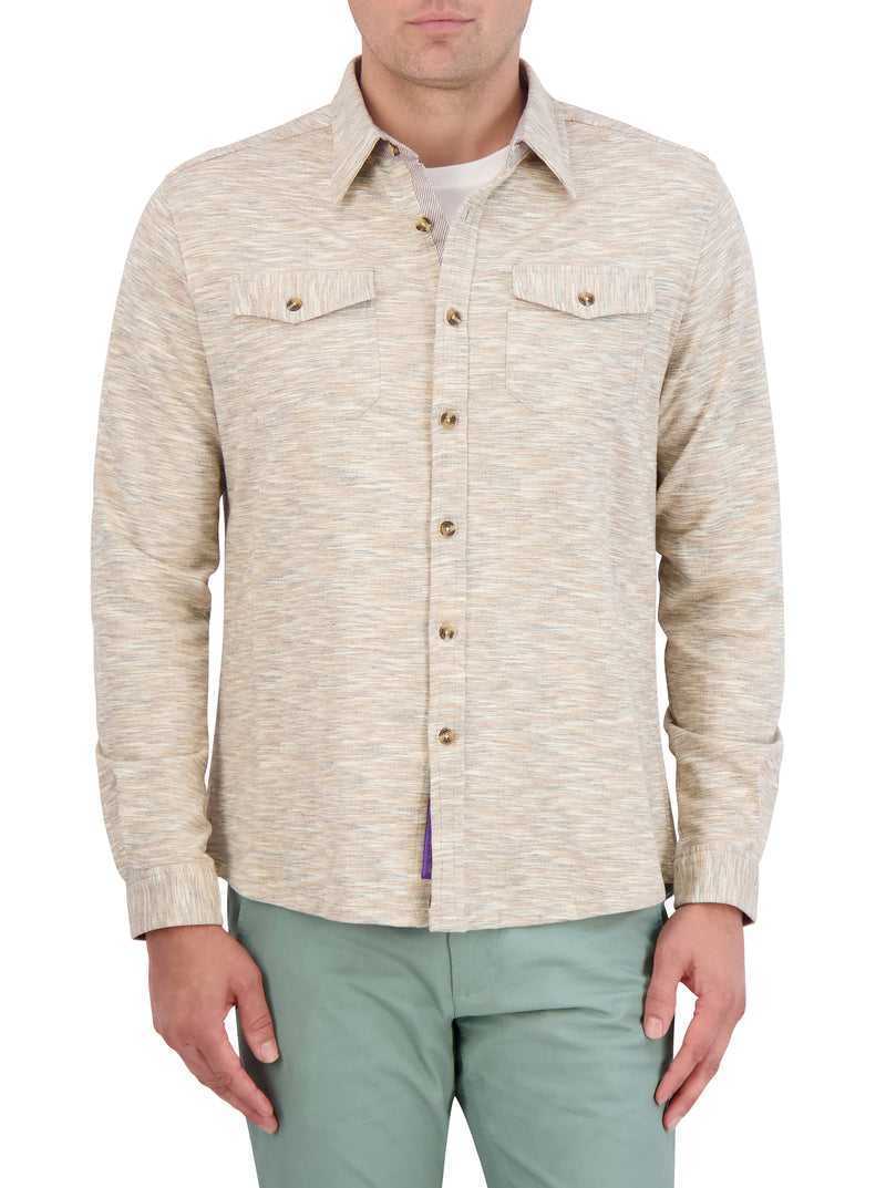 Robert Graham Storrs Long Sleeve Knit Shirt Jacket Kék | 237VQUZJL