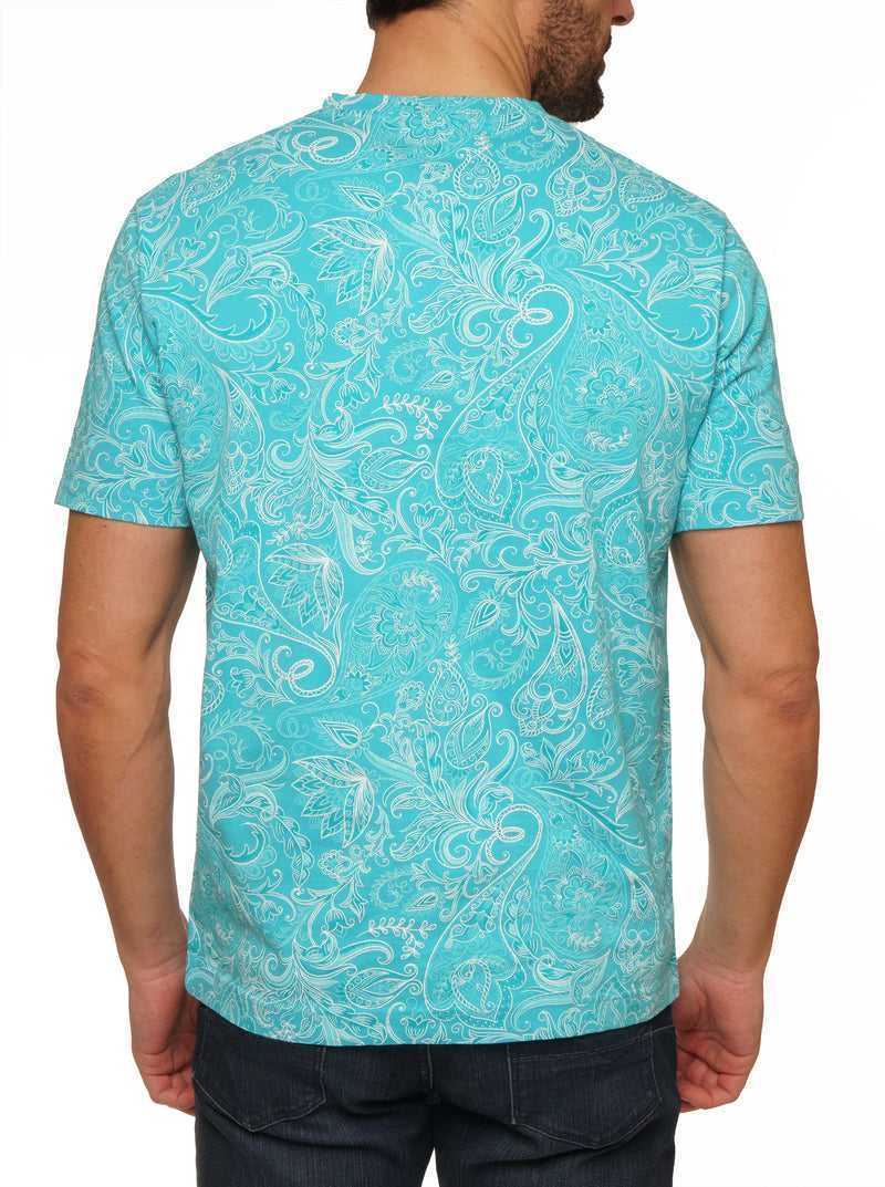 Robert Graham Swanson T-shirt Türkiz | 184EZJTCN