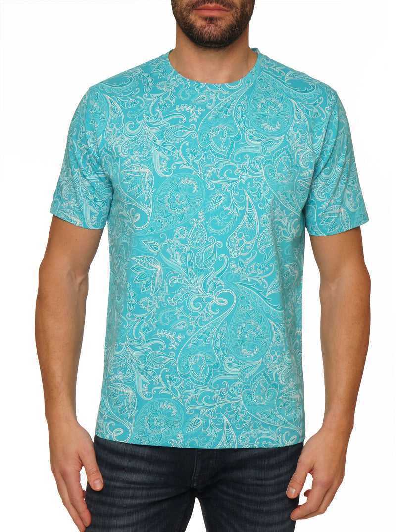 Robert Graham Swanson T-shirt Türkiz | 184EZJTCN