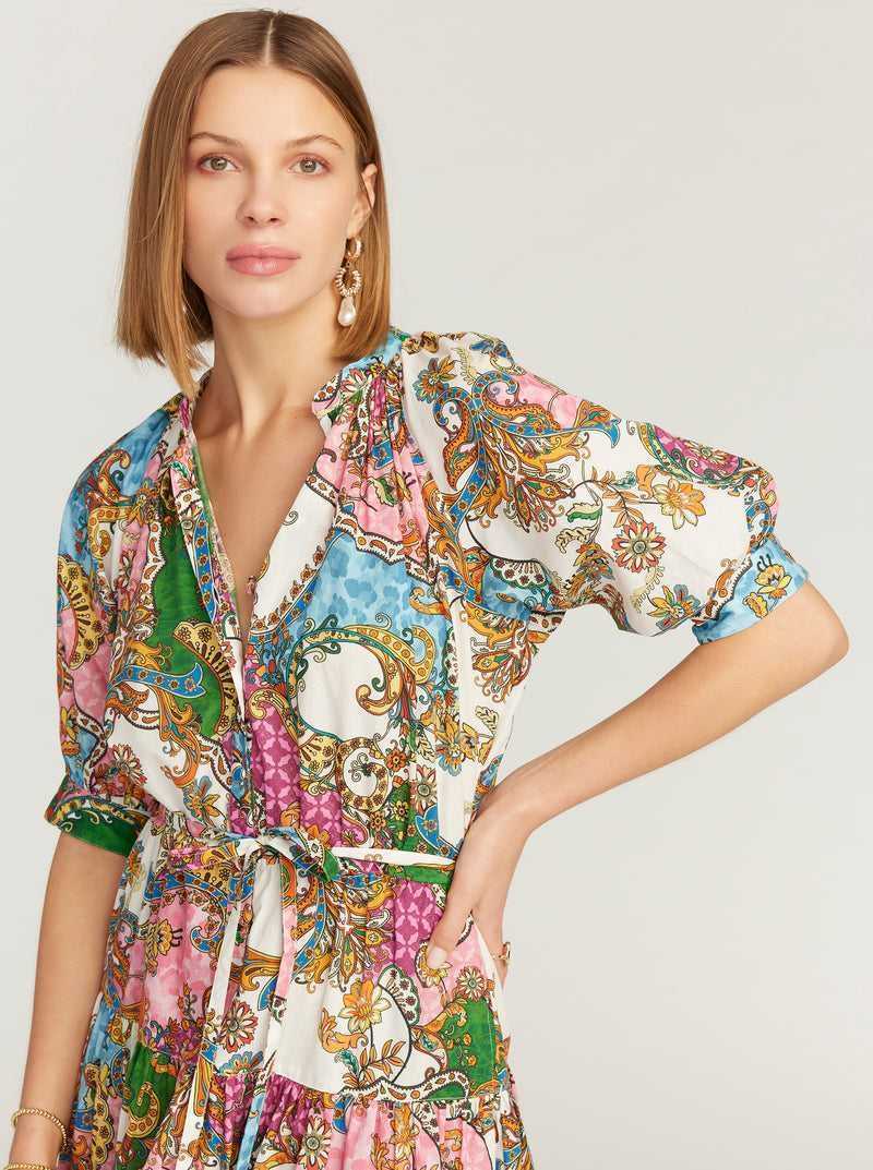 Robert Graham Sydney Short Sleeve Dress Multi | 324HIOQDC