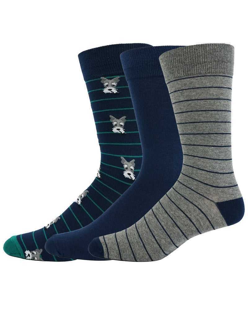 Robert Graham Terrier 3 Pack Socks Multi | 042FQRAUW