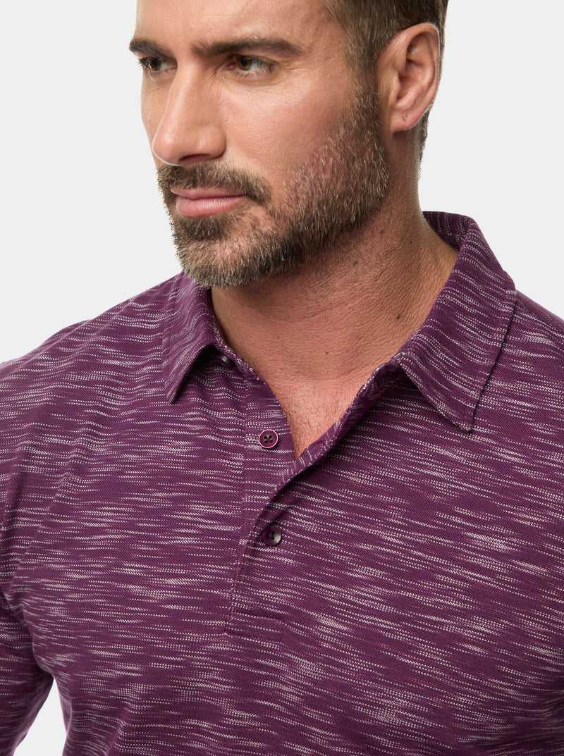 Robert Graham Thales Long Sleeve Polo Sötétkék | 135GZKPUR