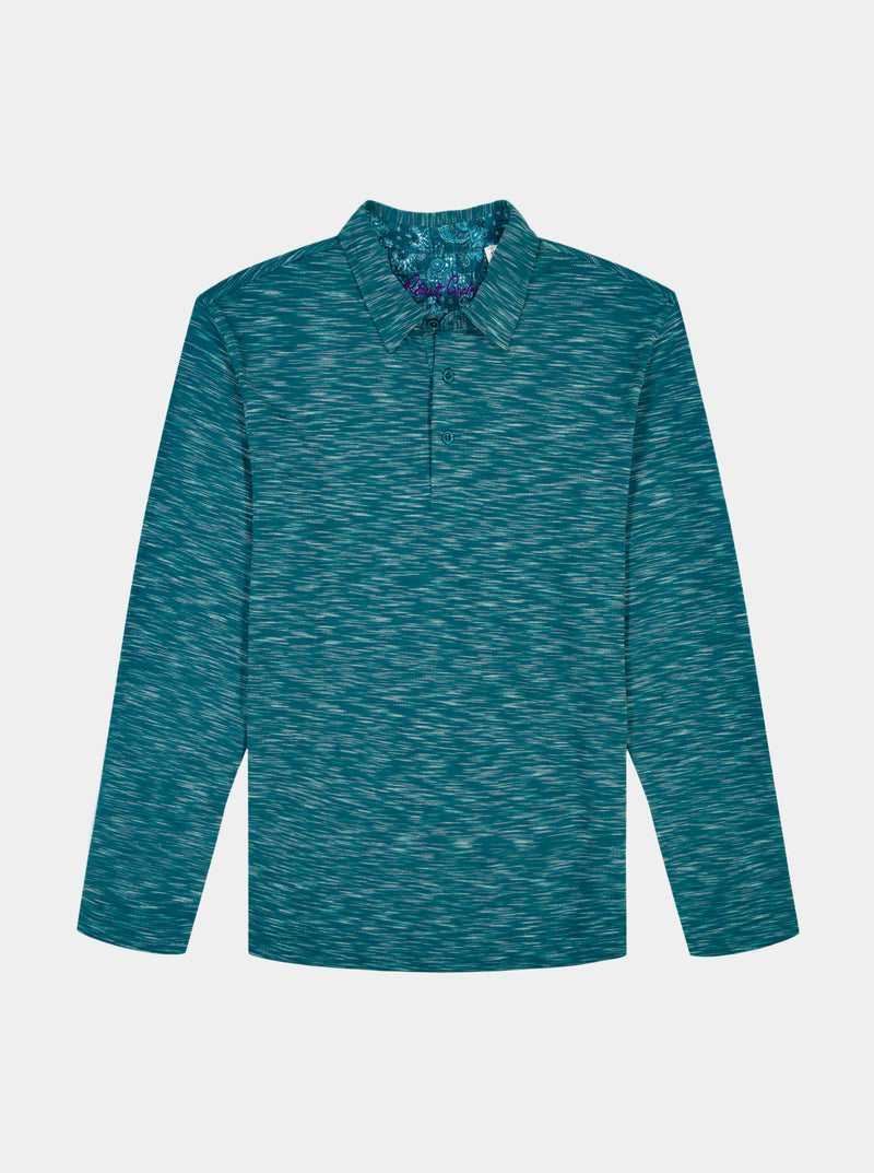 Robert Graham Thales Long Sleeve Polo Sötétkék | 135GZKPUR