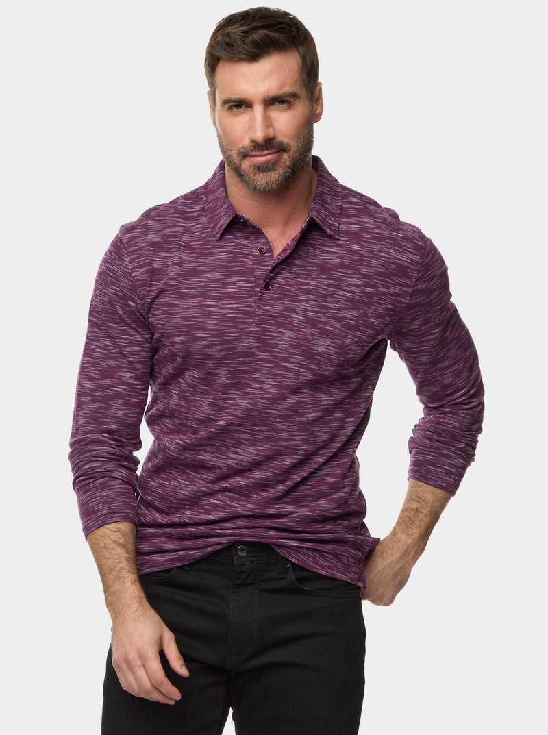 Robert Graham Thales Long Sleeve Polo Sötétkék | 135GZKPUR