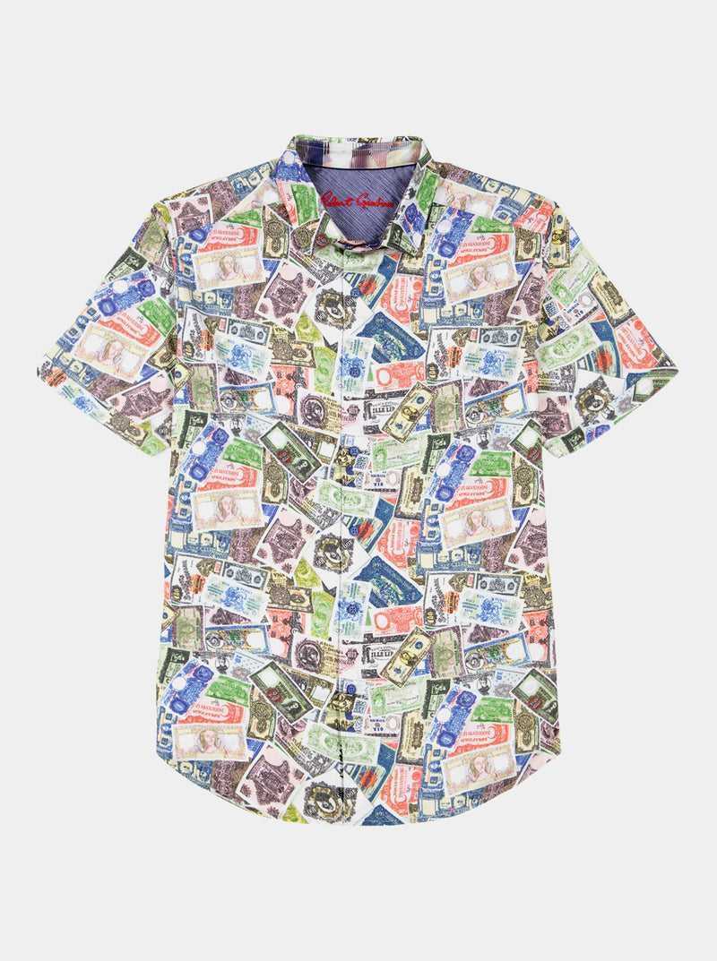 Robert Graham The Heist Short Sleeve Button Down Shirt Multi | 271HILTPG