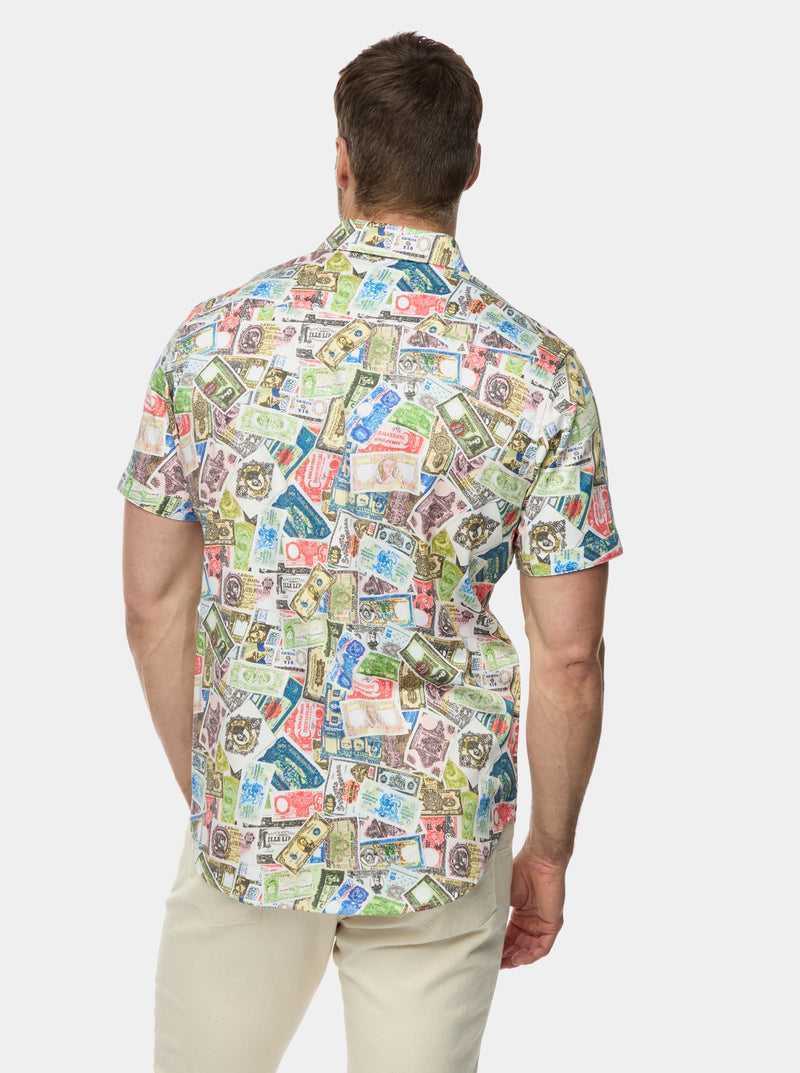 Robert Graham The Heist Short Sleeve Button Down Shirt Multi | 271HILTPG