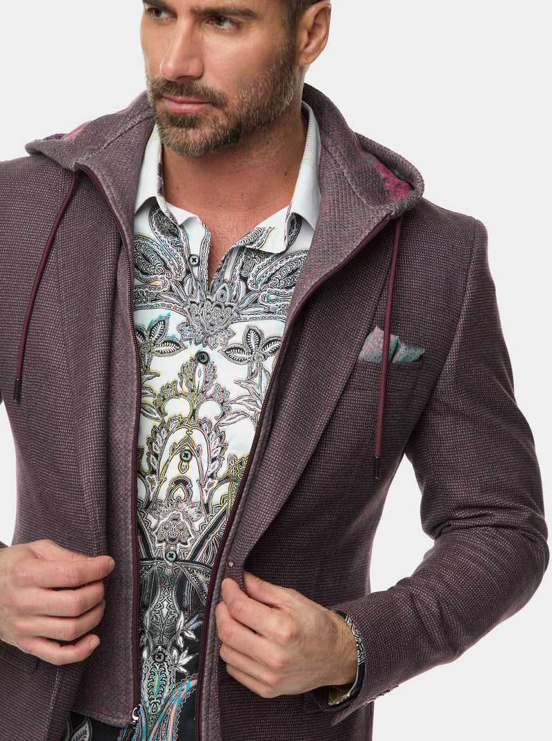 Robert Graham The Jetset Iii Woven Sport Coat Bordó | 934ZVRPSY