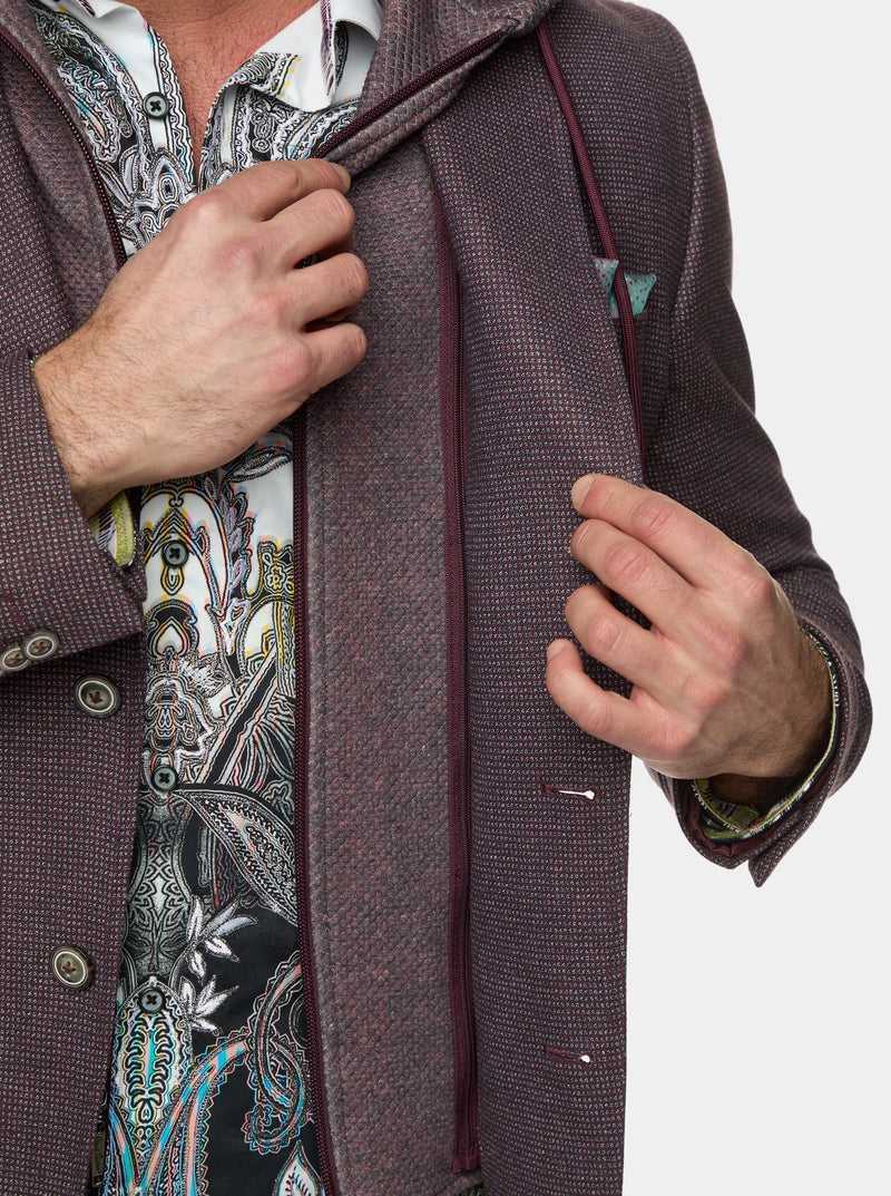 Robert Graham The Jetset Iii Woven Sport Coat Bordó | 934ZVRPSY