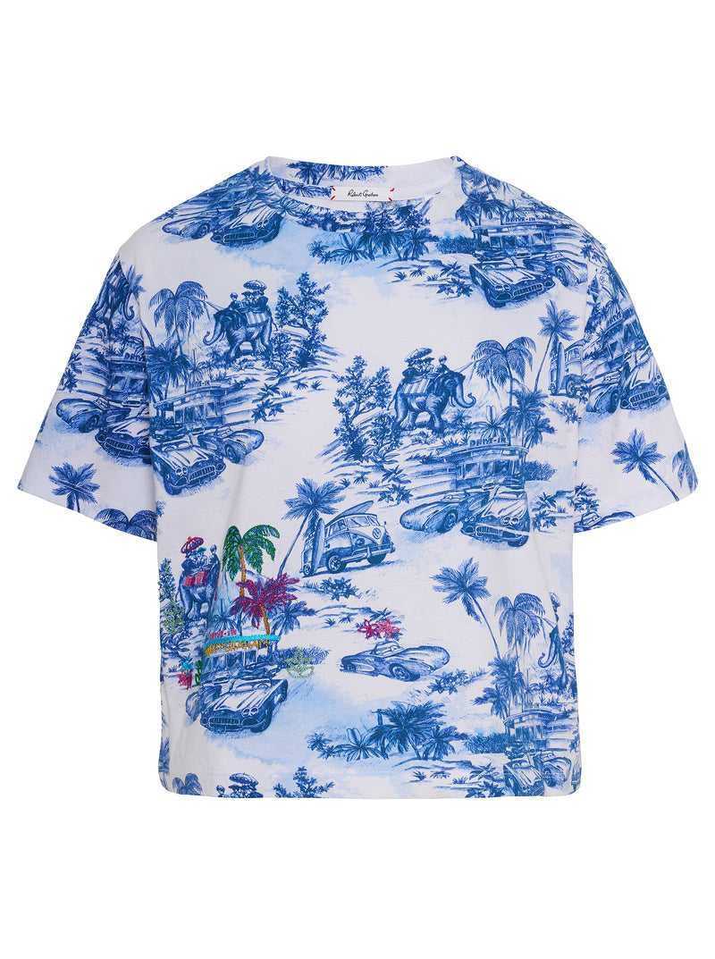 Robert Graham Toile De Joy T-shirt Kék | 079CBYLAF