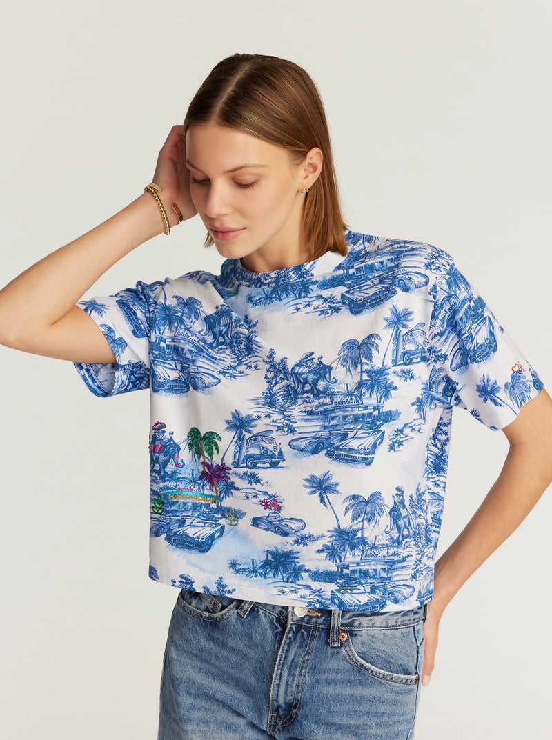 Robert Graham Toile De Joy T-shirt Kék | 079CBYLAF