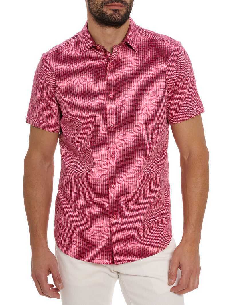 Robert Graham Voyage Short Sleeve Button Down Shirt Rózsaszín | 942SUGBPW