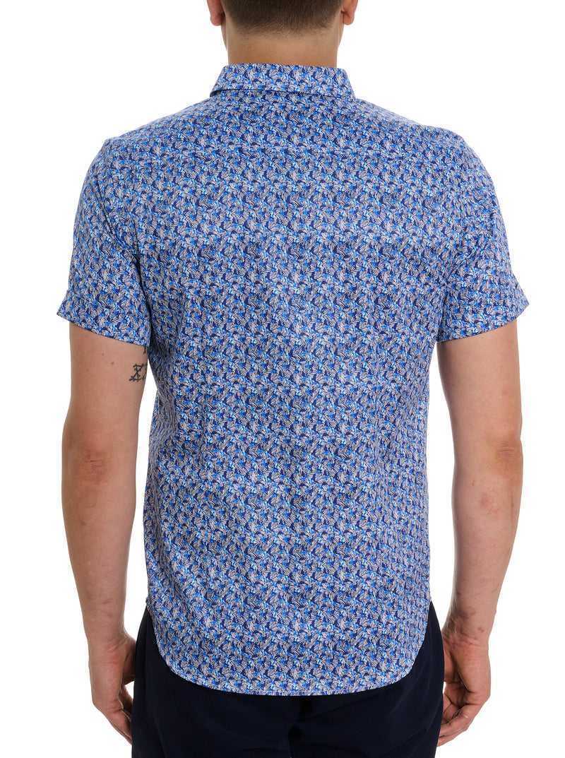 Robert Graham Wade Short Sleeve Button Down Shirt Kék | 479TLZXYQ