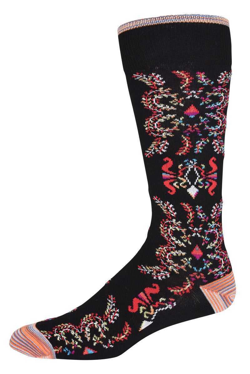 Robert Graham Warsaw Sock Fekete | 357KABQVN