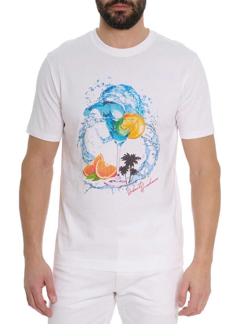 Robert Graham Wavy Ride T-shirt Fehér | 910JNZXGM