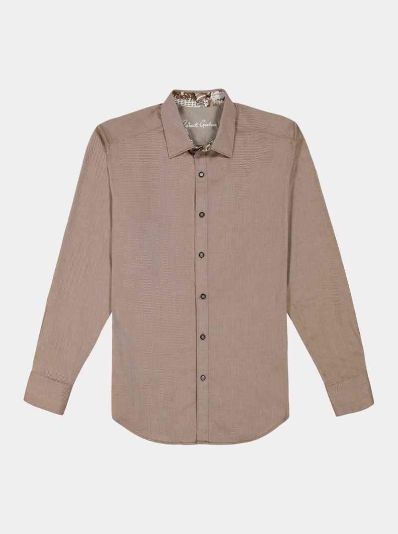 Robert Graham Wayfarer Long Sleeve Button Down Shirt Khaki | 026IWMZSV