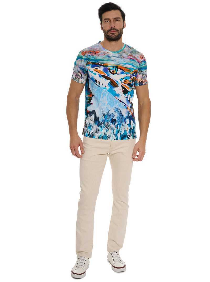 Robert Graham Yacht Trip T-shirt Multi | 031WKQHRU