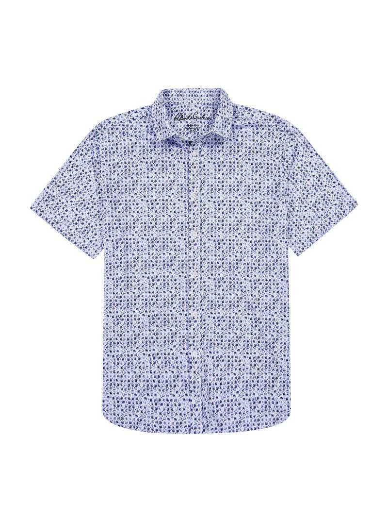 Robert Graham Zambia Short Sleeve Knit Shirt Lila | 876BEAJHO